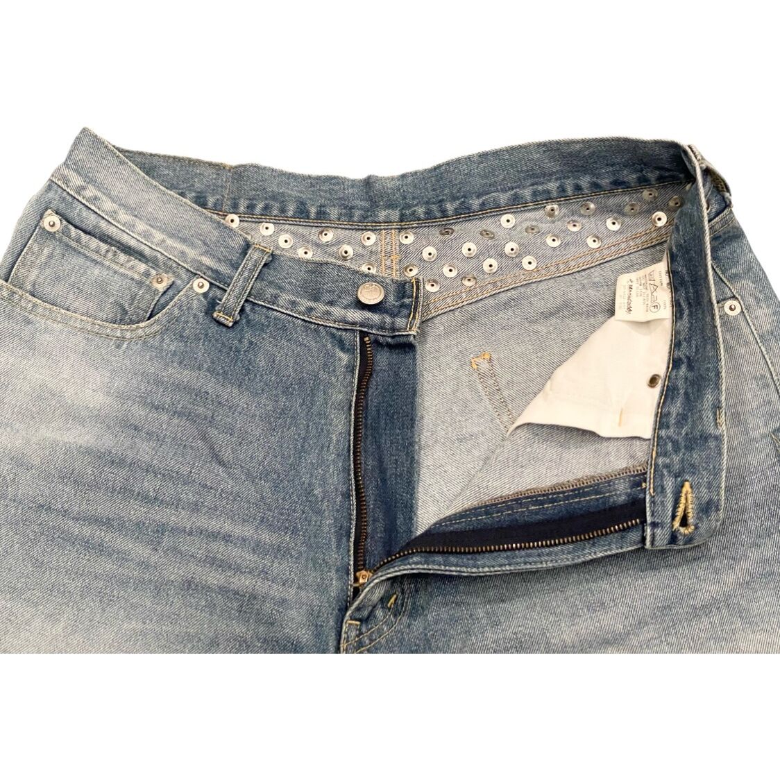 MACKDADDY デニム W34x31.5 Vintage Y2k Macdaddy Japan Distressed Denim Baggy