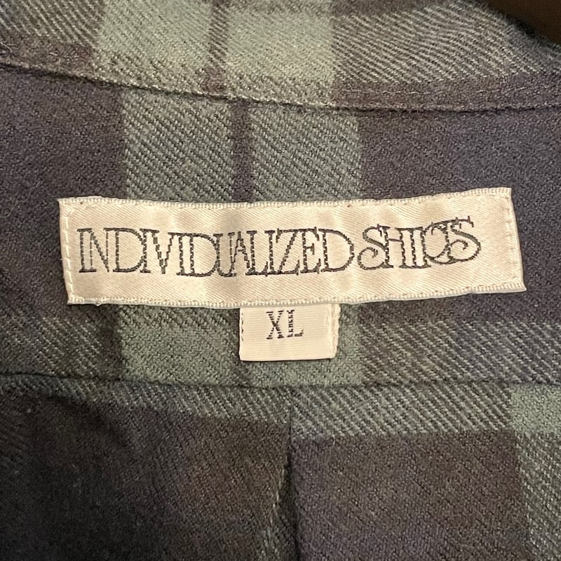 INDIVIDUALIZED SHIRTS フランネルシャツ USA製 INDIVIDUALIZED SHIRTS インディビジュアライズドシャツ