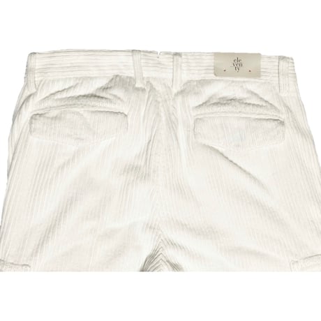 ☆タグ付き新古品☆ MADE IN ITALY製 eleventy コーデュロイカーゴパンツ ホワイト W32サイズ