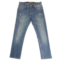 MADE IN ITALY製 JACOB COHEN J688 COMFORT ストレッチデニムパンツ ライトインディゴ W31サイズ