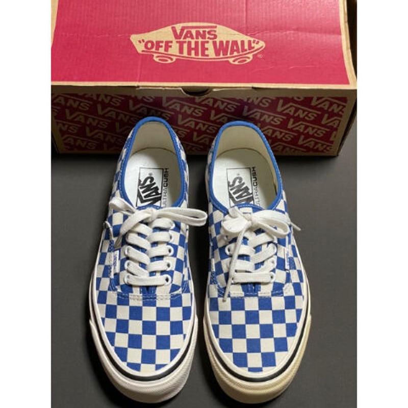 △訳あり商品△ 箱付き VANS AUTHENTIC 44 Dx スニーカー ブルー △訳あり商品△ 箱付き VANS AUTHENTIC 44 Dx スニーカー ブルー