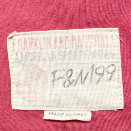 MADE IN ITALY製 FRANKLIN MARSHALL 半袖Tシャツ ピンク Sサイズ