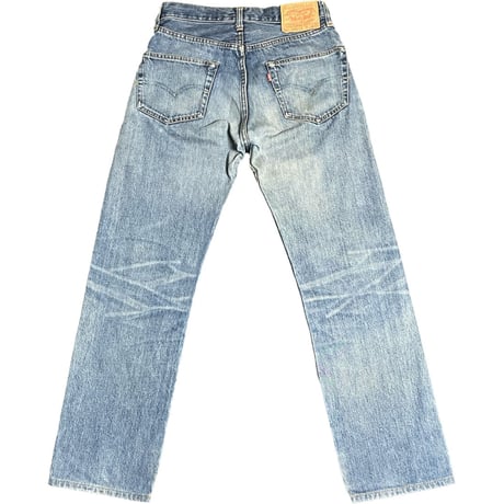 ▲訳あり商品▲ 希少 MADE IN USA 555 バレンシア工場製 LEVI'S 501XX BIGE 復刻デニムパンツ ライトインディゴ W29×L36