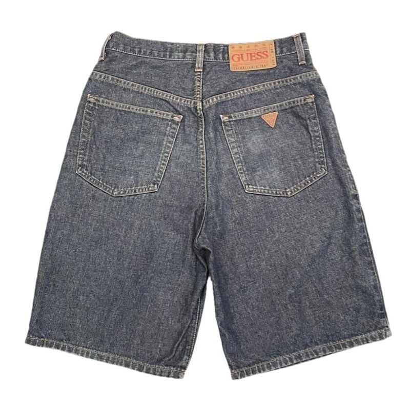希少 MADE IN USA製 GUESS JEANS デニムハーフパンツ インディゴ 希少 MADE IN USA製 GUESS JEANS デニムハーフパンツ インディゴ