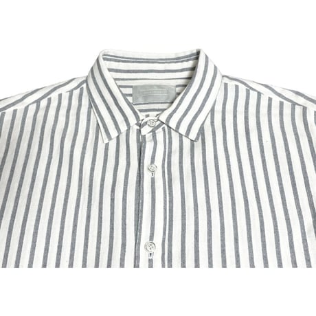MADE IN JAPAN製 JOINTRUST ロング丈長袖シャツ ホワイト×グレー 2サイズ