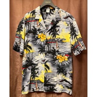 MADE IN HAWAII製 ROYAL CREATIONS HAWAII 半袖アロハシャツ グレー XLサイズ