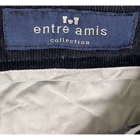 MADE IN ITALY製 entre amis collection TK America Slim コーデュロイパンツ ネイビー W31/45サイズ