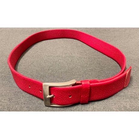 MADE IN ITALY製 Andrea D'AMICO レザーベルト レッド 85-100サイズ
