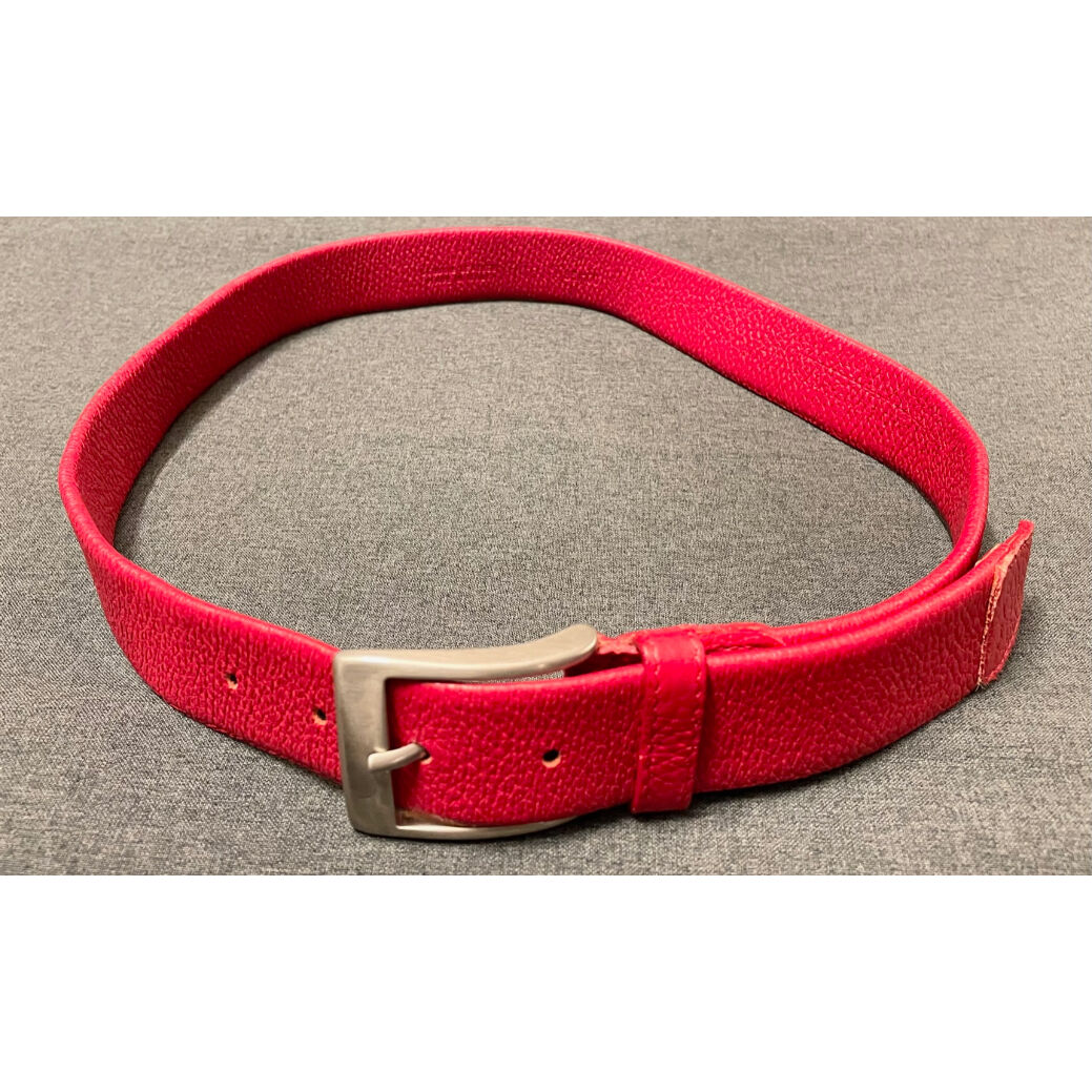 MADE IN ITALY製 Andrea D'AMICO レザーベルト レッド 85-100