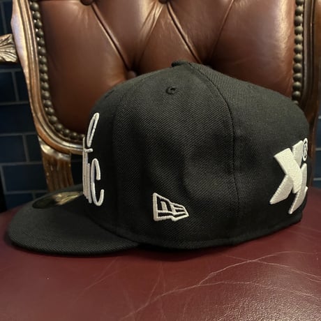 激レア 50個限定 非売品 NEW ERA 人気ストリートブランド 6ブランド コラボレーションモデル 59FIFTY ベースボールキャップ ブラック 7-3/8 58.7cm