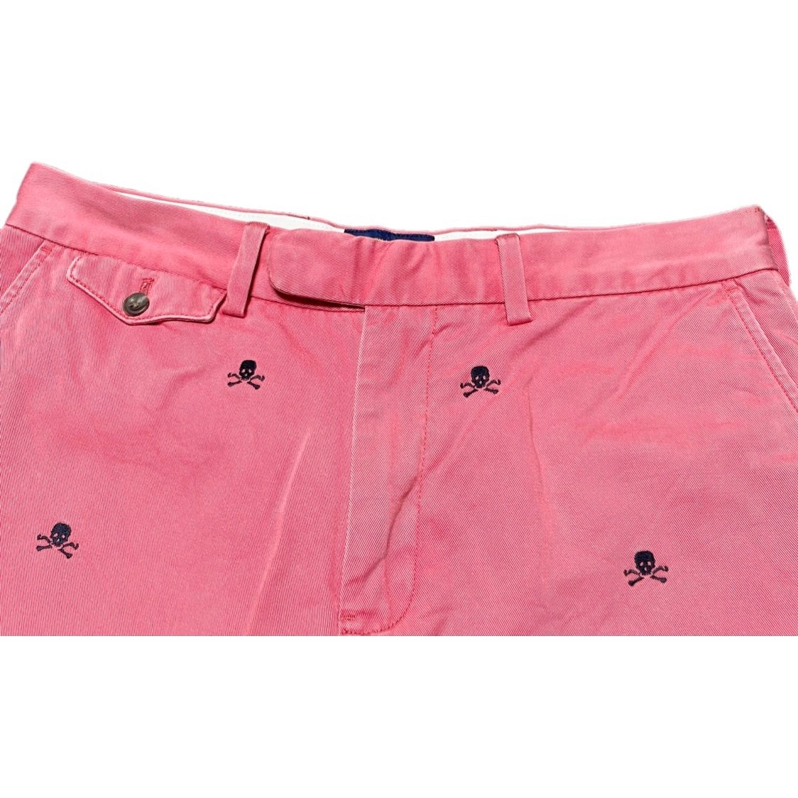 RALPH LAUREN RUGBY スカル柄ハーフパンツ ピンク W31サイズ