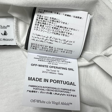 ★新品★ MADE IN PORTUGAL製 2021-22FW OFF-WHITE Tシャツ ARROW TREE S/S OVER TEE WHITE OMAA038F21JER0090184
