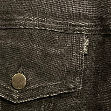 希少 MADE IN USA製 ROCKERS NYC ブラックストレッチデニムジャケット ブラック Sサイズ