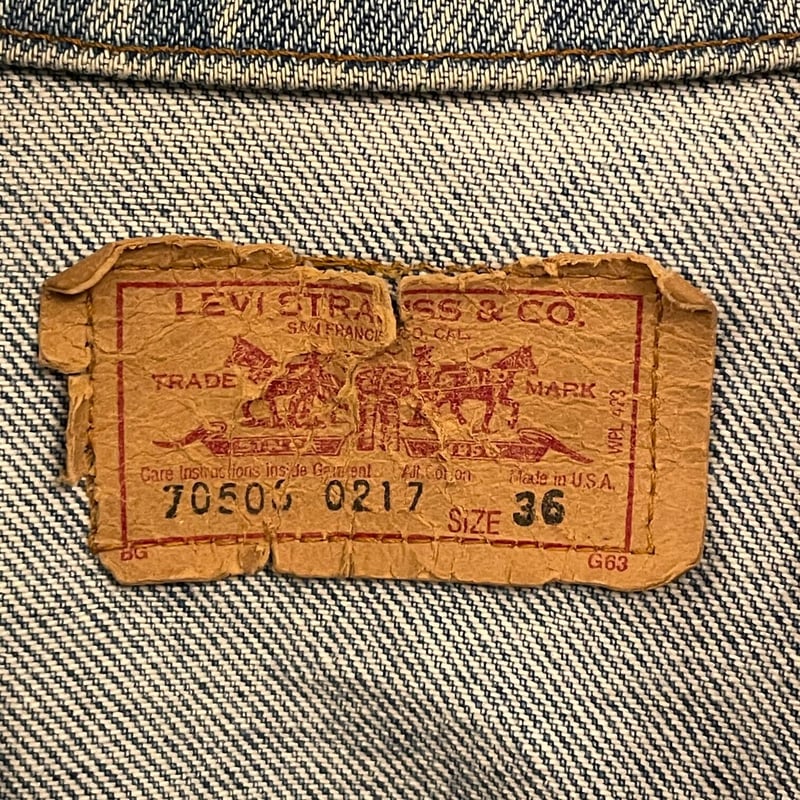MADE IN USA製 Levi's 70506-0217 90's デニムジャケット ライ