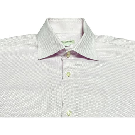 ▲訳あり商品▲ MADE IN ITALY製 Vittorio Marchesi SLIM FIT 長袖シャツ ピンク 39-15 1/2サイズ