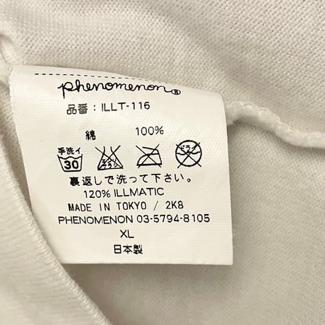 レア MADE IN JAPAN製 PHENOMENON 2008年モデル レッドデビル プリントTシャツ ホワイト XLサイズ