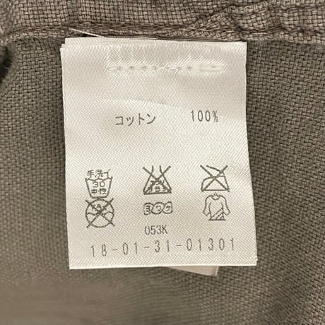 【TOMORROWLAND取り扱い】STANDARD JAMES PERSE 長袖コットンシャツ カーキ 0サイズ