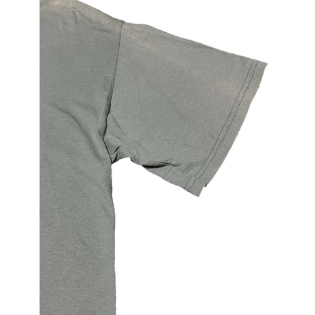 ▲訳あり商品▲ HARLEM UNDERGROUND ロゴプリント半袖Tシャツ セージグリーン Mサイズ