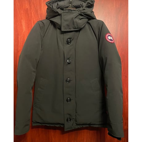 MADE IN CANADA製 CANADA GOOSE EDIFICE別注 ORFORD PARKA 脱着式コヨーテファー付きフードダウンジャケット ブラック Sサイズ