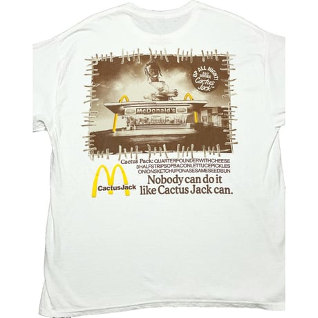 激レア CactusJack TRAVIS SCOTT × McDonald’s コラボレーションTシャツ ホワイト Lサイズ