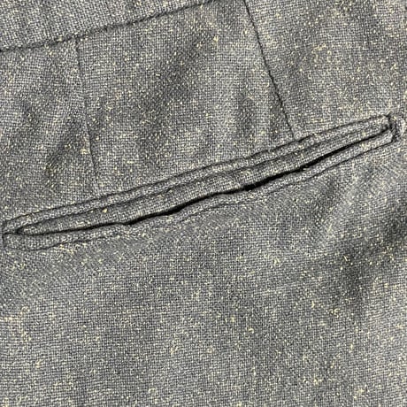 MADE IN ITALY製 M.I.D.A. コットンウールシルクスラックス グレー 46サイズ
