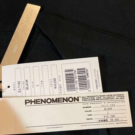 激レア ☆タグ付き新古品☆ MADE IN JAPAN製 PHENOMENON 2007年モデル 「STRAIGHT TO NEXT DOOR」CD付き限定セット プリントTシャツ ブラック Lサイズ