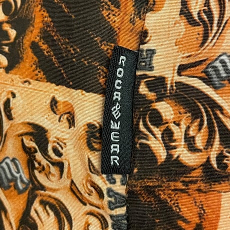 MADE IN KOREA製 90s~00s ROCAWEAR 総柄 アロハシャツ オレンジ XLサイズ
