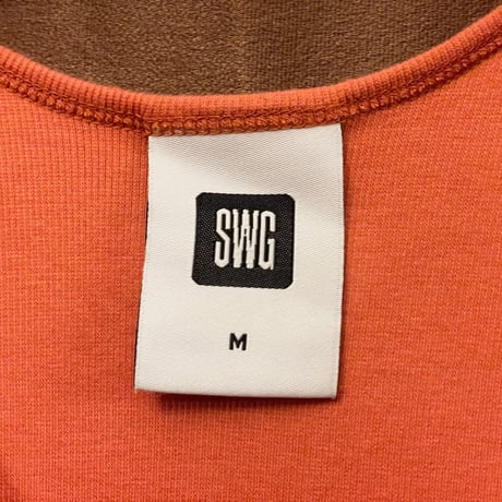 MADE IN JAPAN製 SWAGGER 刺繍入りタンクトップ オレンジ Mサイズ