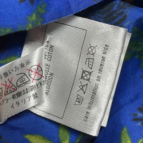 ☆タグ付き新古品☆ MADE IN ITALY製 Capri アロハシャツ ネイビー Mサイズ