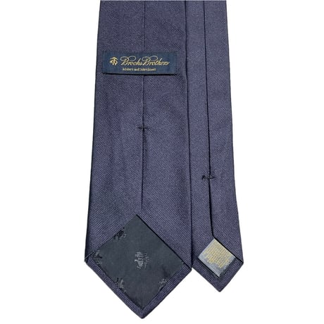 MADE IN USA製 BROOKS BROTHERS ソリッドシルクネクタイ ネイビー