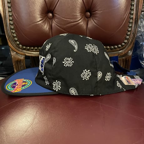 激レア タグ付き 90s STARTER × NBA ORLANDO MAGIC ヴィンテージリバーシブルバンダナキャップ ブラック×ブルー