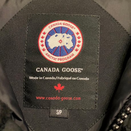 MADE IN CANADA製 CANADA GOOSE EDIFICE別注 ORFORD PARKA 脱着式コヨーテファー付きフードダウンジャケット ブラック Sサイズ