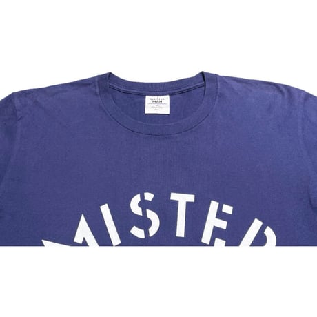 MISTERGENTLEMAN クルーネック半袖プリントTシャツ ネイビー Mサイズ