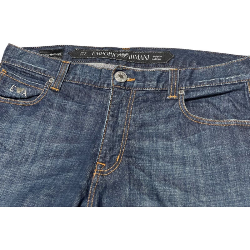 エンポリオ アルマーニ デニムパンツ W33 ミディアムブルー【新品 未使用品】 EMPORIO ARMANI エンポリオアルマーニ デニムパンツ Brad Easy
