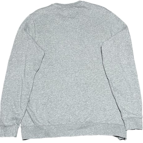 GUESS ロゴ入り長袖スウェットトレーナー グレー Mサイズ