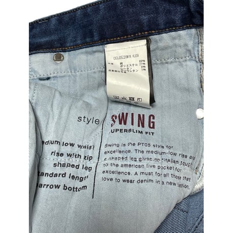 PT05 SUPER SLIM FIT SWINGモデル ストレッチデニムパンツ インディゴ W28サイズ