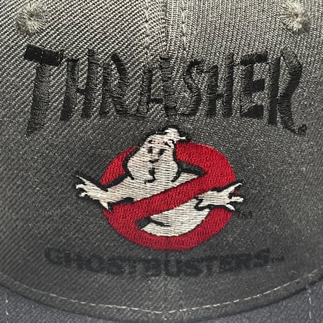 THRASHER × GHOSTBUSTERS コラボレーション OTTOスナップバックキャップ チャコールグレー×ブラック Fサイズ