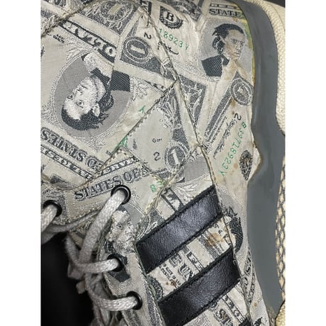 激レア 限定品 MADE IN GERMANY製 JEREMY SCOTT × ADIDAS ORIGINALS FORUM 初期コラボ MONEYモデルスニーカー ベージュ
