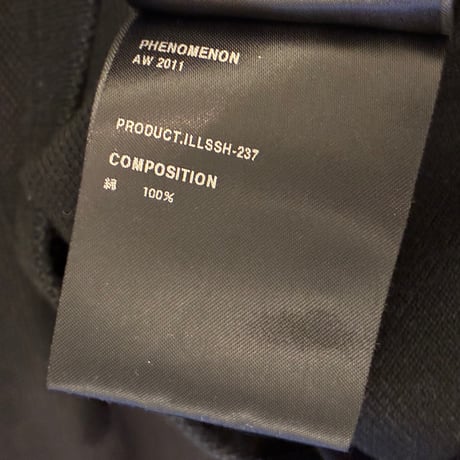 レア MADE IN JAPAN製 PHENOMENON × REVOLVER × bonjour record 限定 2011年AWモデル 半袖鹿の子ポロシャツ ブラック 40/Lサイズ