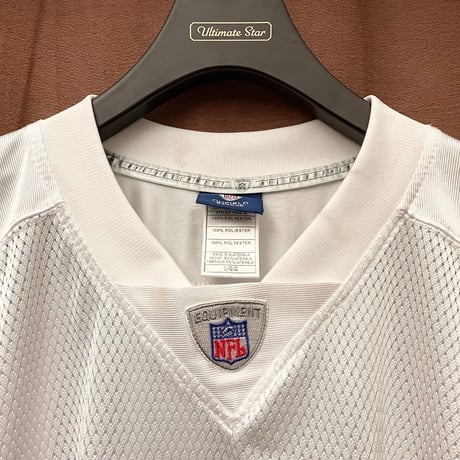 NFL EQUIPMENT ONFIELD Reebok Dallas Cowboys Tony Romoモデル フットボールジャージー ホワイト×ブルー Lサイズ