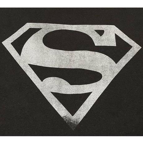 MADE IN MEXICO製 Superman ロゴプリント半袖Tシャツ ブラック Mサイズ