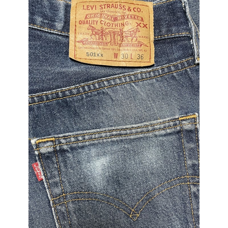 MADE IN USA製 LEVI'S 501xx デニムパンツ インディゴ W30×L36 