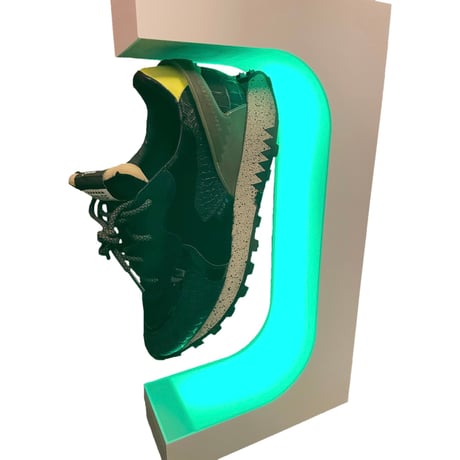 半額セール ★新古品★ Magnetic Levitating Shoe Display 4色ライト無重力浮遊シューズディスプレイ ホワイト