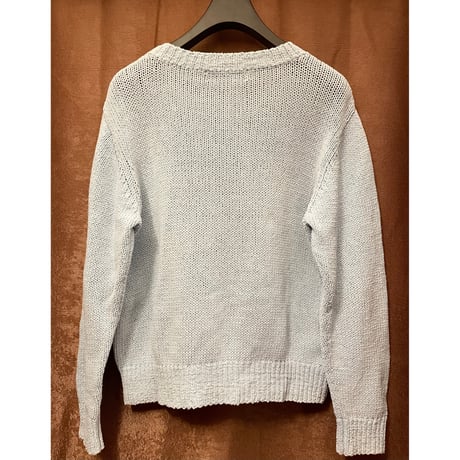 MADE IN JAPAN製 PHENOMENON 2012SSモデル サマーニットセーター ライトブルー L/40サイズ