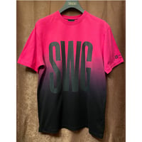 激レア MADE IN JAPAN製 SWAGGER × PHENOMENON SWAGGER大阪オープン記念Tシャツ ピンク×ブラック Lサイズ