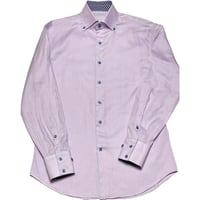 ▲訳あり商品▲ MADE IN ITALY製 ANDREA PALOMBINI ボタンダウン長袖ドレスシャツ パープル Sサイズ