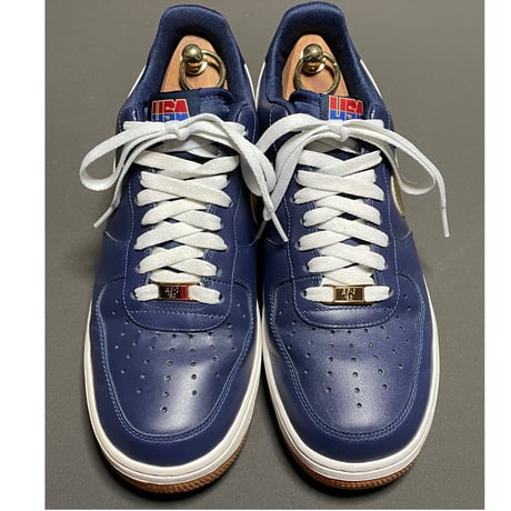 NIKE AIR FORCE 1 バルセロナオリンピックUSAモデルスニーカー ネイビー US9.5/27.5cm