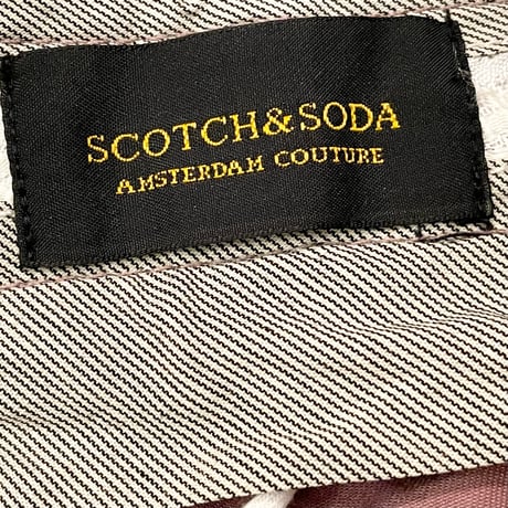 SCOTCH & SODA カラーコットンパンツ パープル W32-L32サイズ