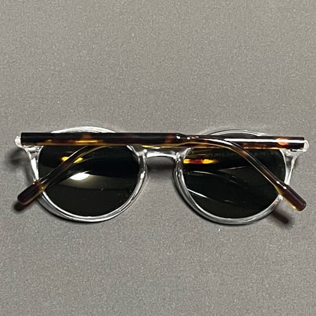 展示品渡し ★新品★ MADE IN ITALY製 SARAGHINA ReGILDA POLAR 415-GE 偏光レンズサングラス クリア×べっ甲色 ブラックレンズ