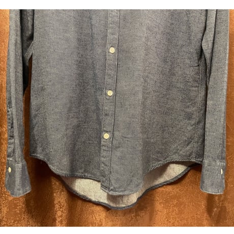 MADE IN JAPAN製 N.HOOLYWOOD 長袖コットンシャツ インディゴ 40サイズ